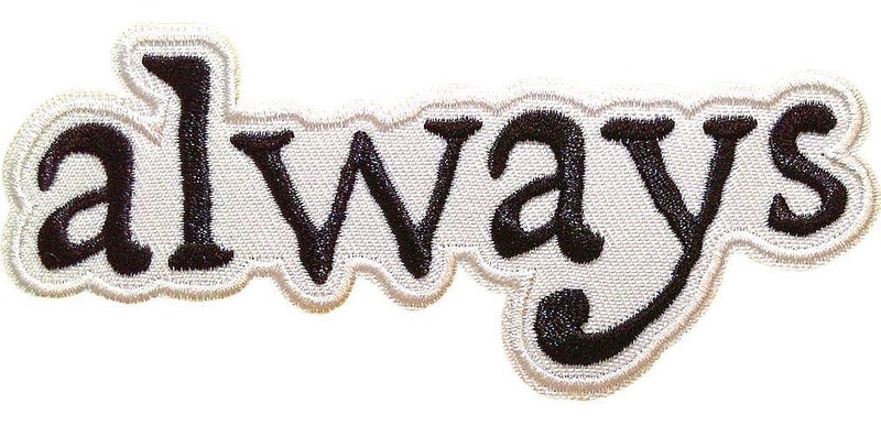 AtaBoy Harry Potter Patch Always Iron On Patches Harry Potter Gifts Merchandise