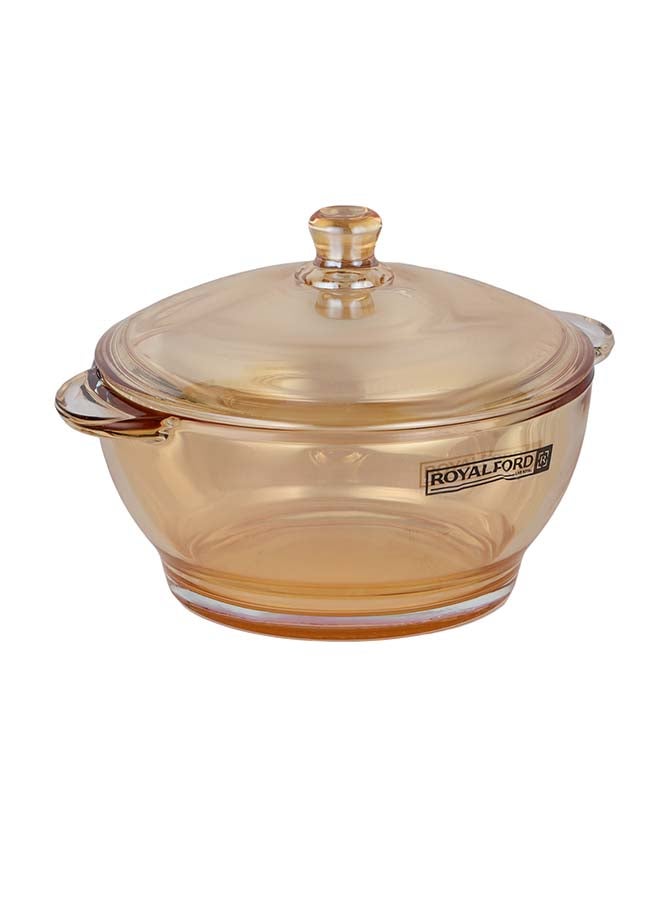 Royalford Round Glass Bowl with Lid RF12212 Borosilicate Pot with Side Handles, Perfect for Preparing and Serving Cold and Hot Food, Pasta, Noodles, Cereals, Smoothies Multicolor 9inch - Image 3
