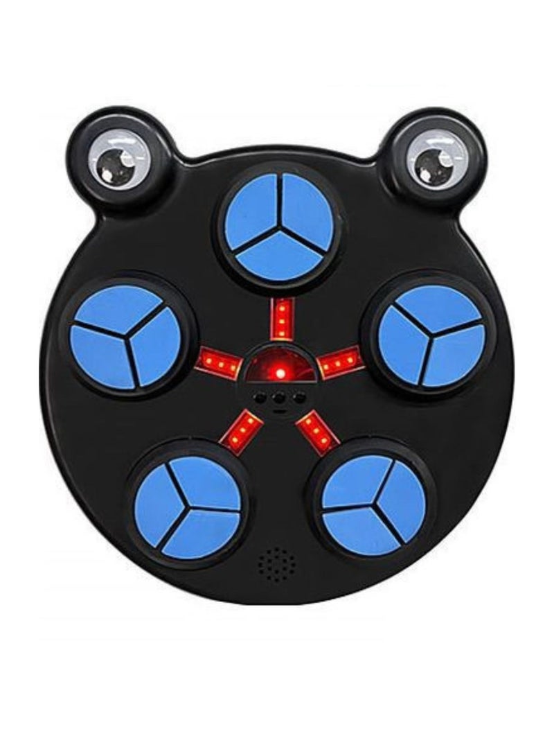 راكسوم آلة الملاكمة اللكمة، آلة الملاكمة مع الموسيقى، الأطفال، بلوتوث، آلة الملاكمة الموسيقية الذكية LED مع قفازات الملاكمة، الملاكمة الإلكترونية، مدرب الملاكمة المثبت على الحائط، هدية للأطفال باللون الأسود - Image 2