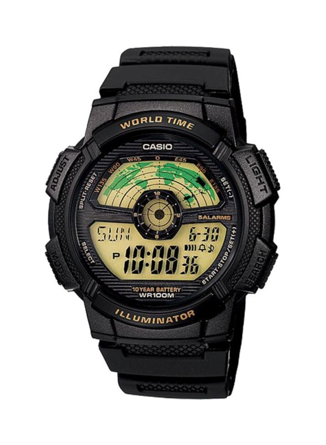 كاسيو ساعة يد رقمية بسوار من الراتنج - طراز AE-1100W-1BVDF رجال - Image 1