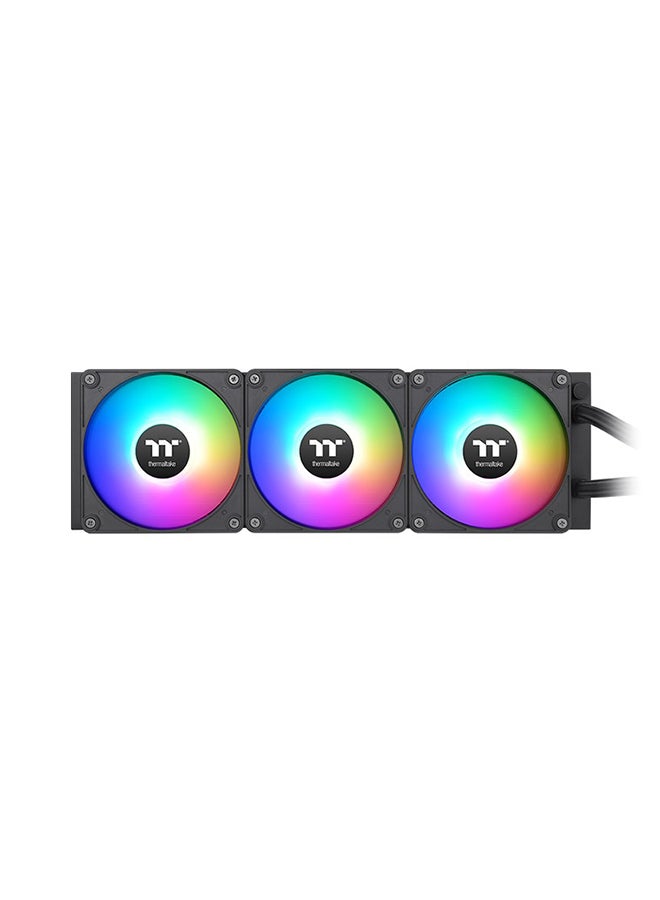 Thermaltake TH360 V2 Ultra ARGB Sync All-In-One Liquid Cooler, 2.1" TFT-LCD Display, 360mm Radiator, 2000 RPM Fan Speed, 57.05 CFM Fan Airflow, | CL-W415-PL12SW-A Black - Image 4