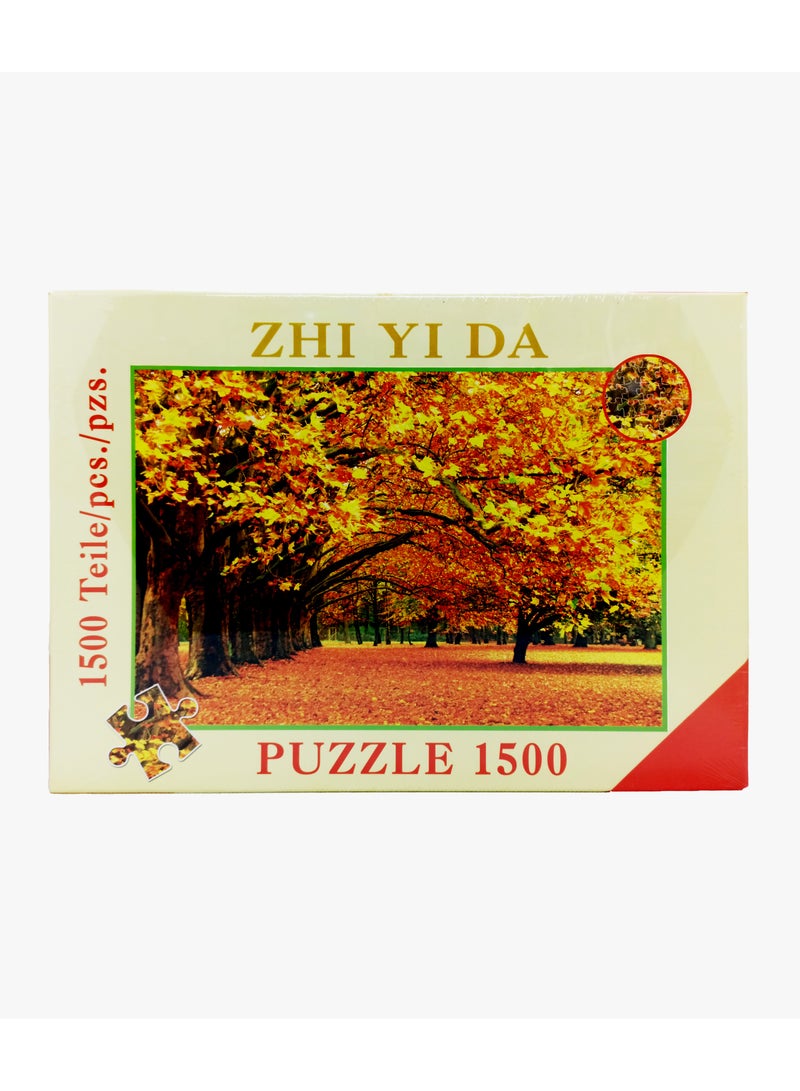 1500 Piece Puzzle Challenge Your Creativity and Intelligence  Perfect Gift and Family Time Activity  High Quality and Vibrant Colors  - Image 1