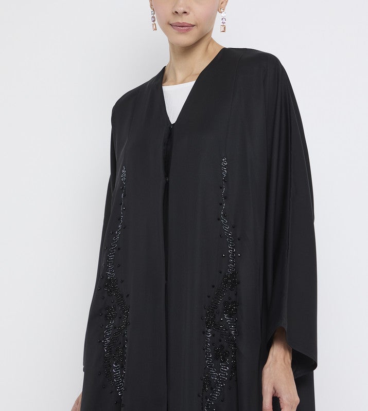 ROZA Stylish hand work abaya - Image 2