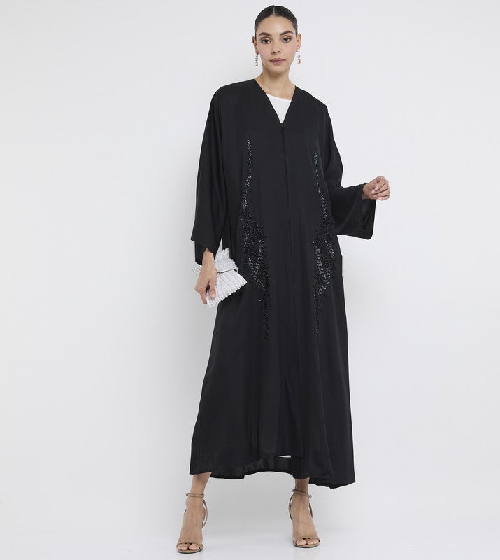 ROZA Stylish hand work abaya - Image 5