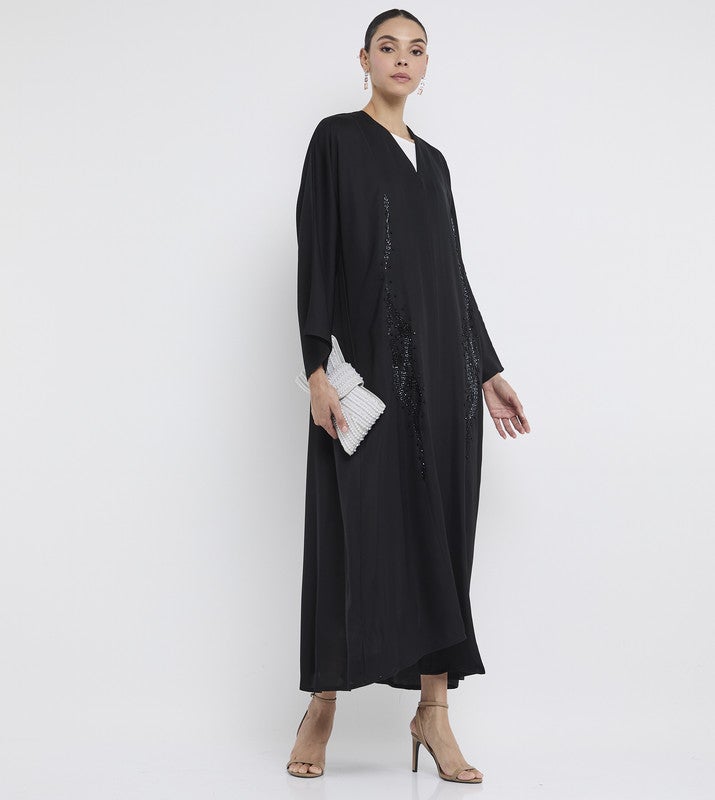 ROZA Stylish hand work abaya - Image 3