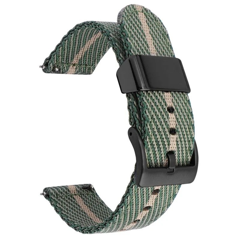 Bluejw Nylon Sport Watch Band with Black PVD Buckle, Compatible with Smart Watch Series 38mm 40mm 41mm 42mm 44mm 45mm, Replaceable Two-Piece Wrist Strap - Image 3
