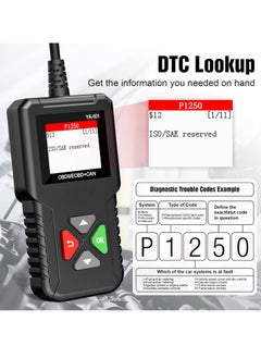 kingbolen OBD2 Scanner YA101 Auto Code Reader for Check Engine Light,O2 Sensor,EVAP Test,On Board Monitor Test,Smog Check,OBD2 Diagnostic Scan Tool for All OBD2 Cars Since 1996 Upgrade Version  - Image 4