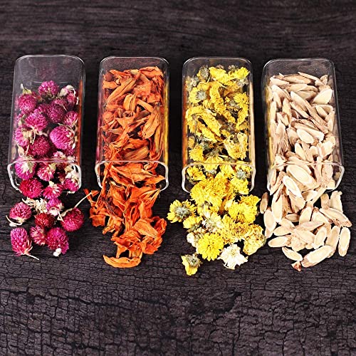 VILON 280ml Glass Jars with Bamboo Lids | Square Airtight Spice & Storage Containers for Kitchen, Pantry & Herbs | Set of 12 - Image 5