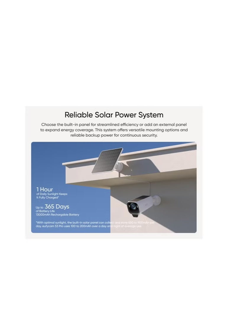 EUFY SECURITY S3 PRO 2-CAMERA KIT – 4K ULTRA HD, SOLAR-POWERED, AI MOTION DETECTION - Image 4