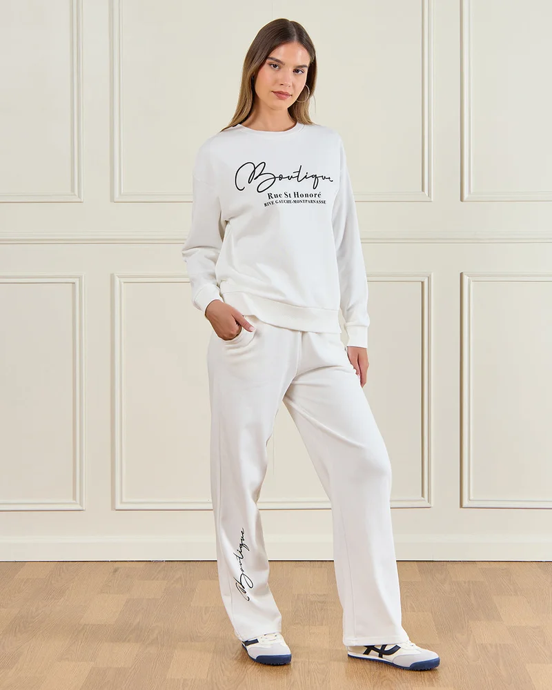 REDTAG Women White Printed Active Pants