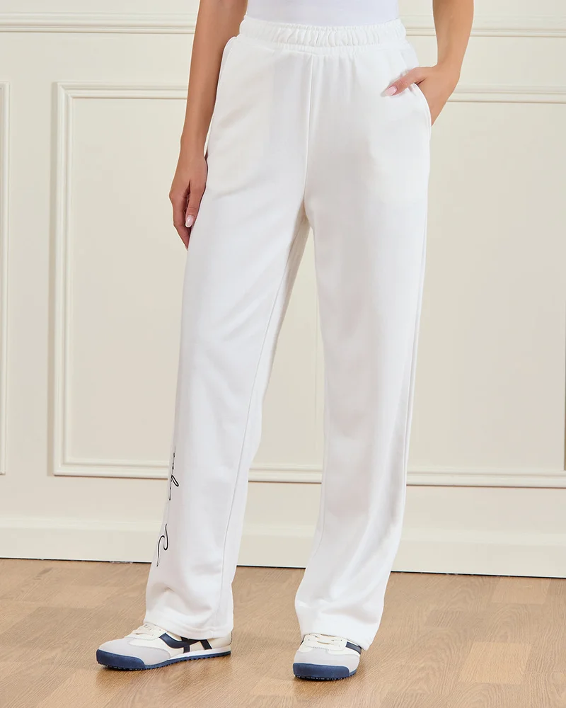 REDTAG Women White Printed Active Pants