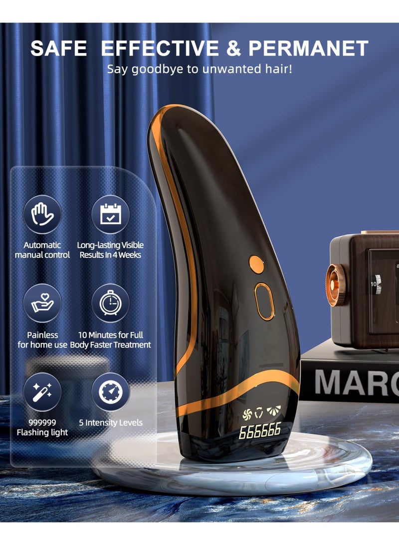 SYOSI IPL Hair Removal Laser Hair Removal Permanent Painless Device 999,998 Flashes for Facial Legs Arms Armpits Body Bikini Line At Home - Image 4