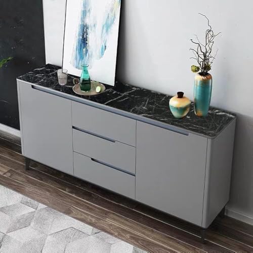 TEKCOOL Wall Stickers DIY Wallpaper Vinyl Marble Wallpaper Peel and Stick Waterproof Wallpapers for Home Kitchen Countertop Cabinet Furniture Oil Proof Kitchen Stickers(Black-2 pc). - Image 3