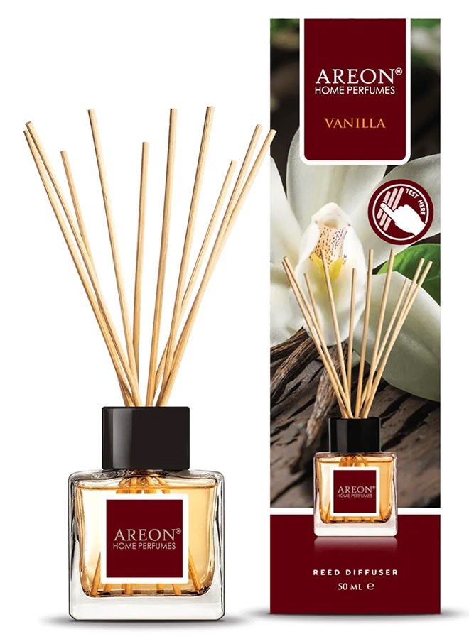 أريون أعواد معطرة للمنزل من أريون بتصميم جديد، فواحة برائحة الفانيليا، 50 مل - Image 1