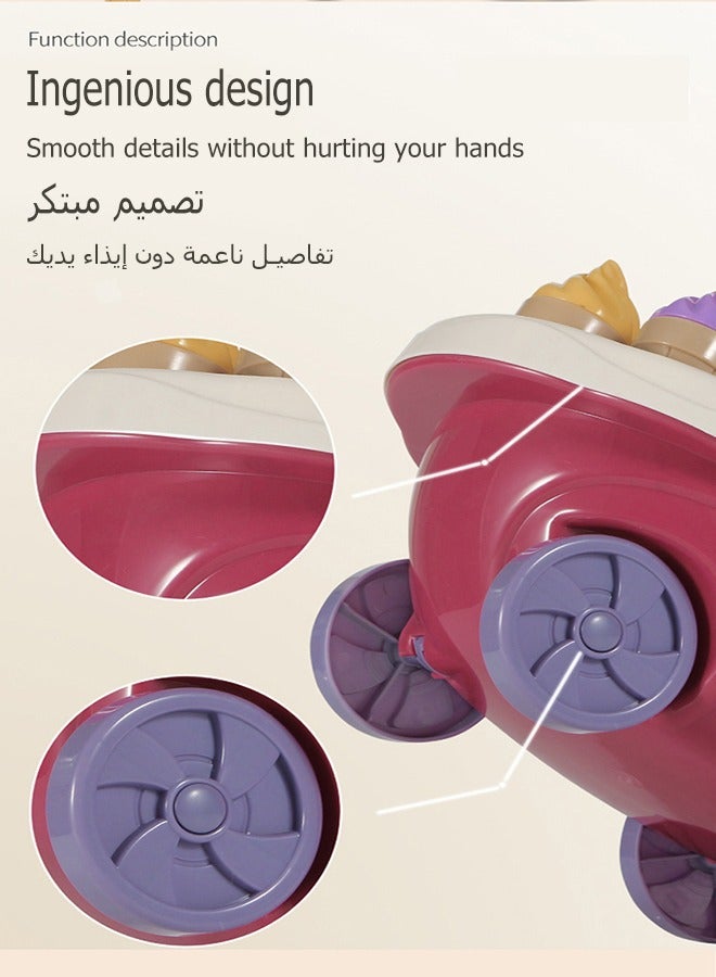 Candy Ice Cream Car,Children's Mini Candy Car,Candy Ice Cream Car Toys Pretend Play Set,Simulation Ice Cream Cart with Light and Music,Kids Mini Cream Candy Car,Children's Mini Candy Car for 2 3 4 5 6 Years Old Boys and Girls - Image 4