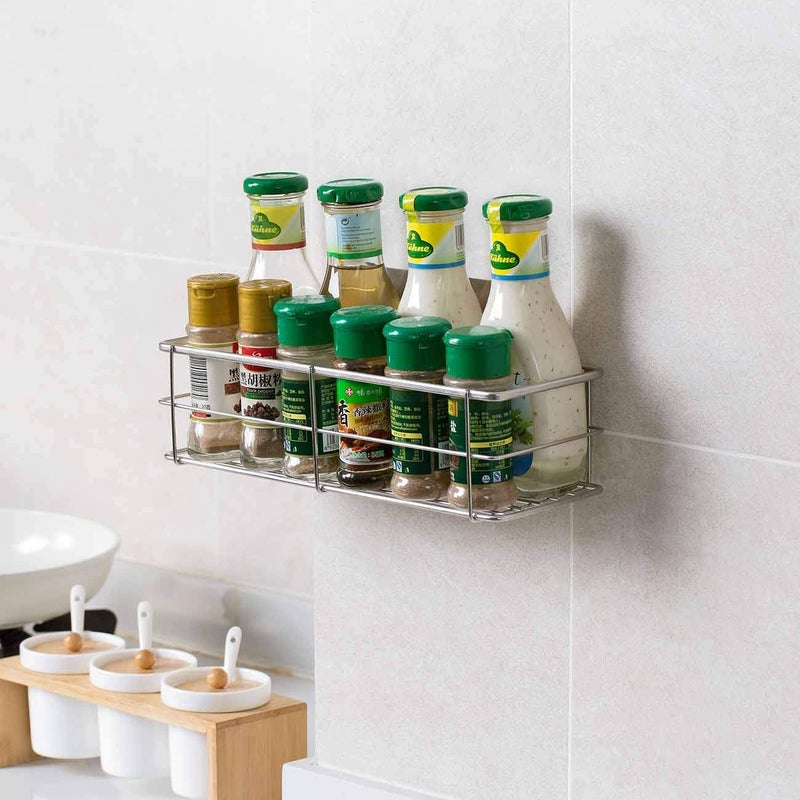 ZIVIK Wall Mounted Stainless Steel Multi Purpose Bathroom ShelfRackKitchen ShelfBathroom Shelves and Racks Steel Wall Mounted Organizer for Home - Image 4
