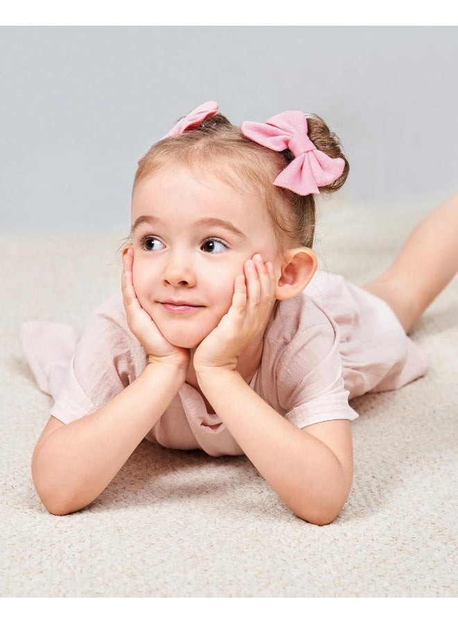 Jollybows 40PCS 2.8" Baby Girls Hair Bows Alligator Clips Woolen Hair Barrettes Hair Accessories for Little Girls Toddlers Teens Kids - Image 4