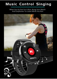 Generic F22R Smart Watch Men BT Call Blood Sugar Calculator Body Temperature Monitor IP67 Waterproof Sport Smartwatch Black  - Image 3