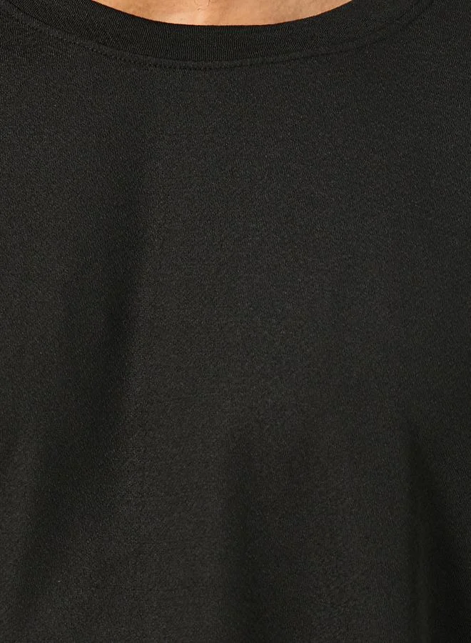 Styli Styli Embroidered Regular Fit Cotton Crew Neck T-Shirt