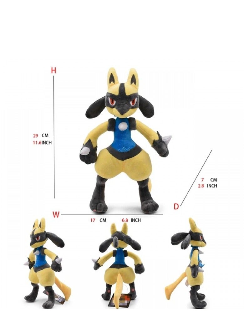 Bluejw 1-Piece Pocket Monsters Figure Lucario Plush Toys 29cm - Image 3