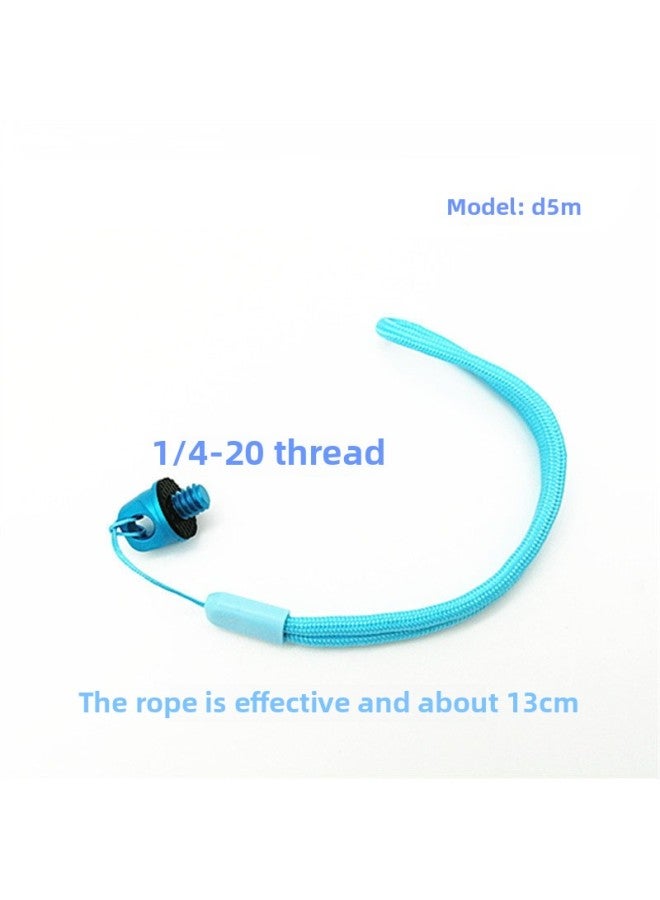 Generic Camera Shoulder Strap Screw Pan/tilt Stainless Steel Inch 1/4 Screw Strap Ring Screw Tripod Accessories Photography-Body Color:D5m Blue Short Style  - Image 1