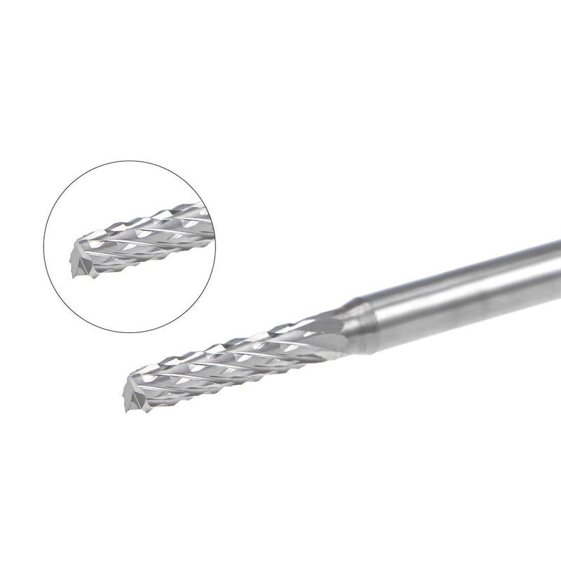 Nxtop 10Pcs 2.5mm Carbide End Mill Engraving Milling Cutter CNC Router Bits for PCB Machine, 1/8" Shank - Image 3