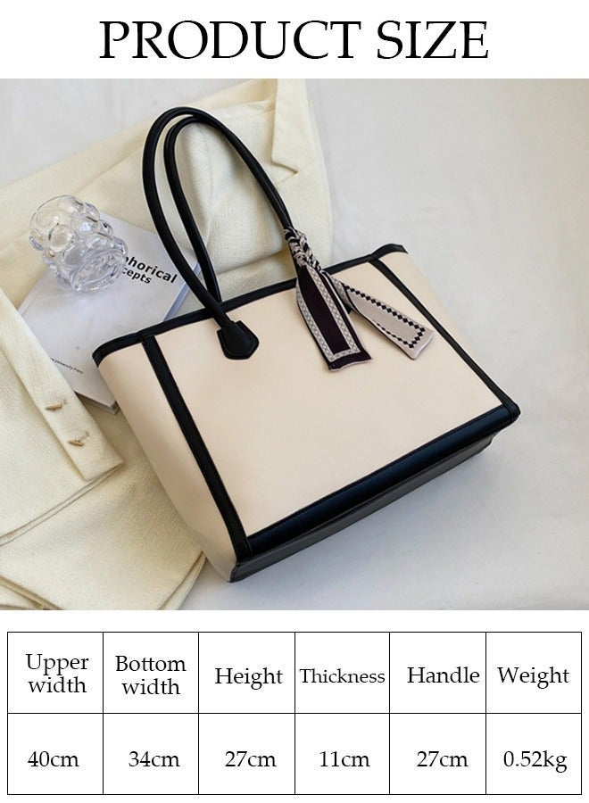 DUNISO Womens Shoulder Tote Bag Faux Leather Handbag for Women Large Capacity Messenger Fashionable Travel Shoulder Bag for Ladies Girls College Students - Image 4