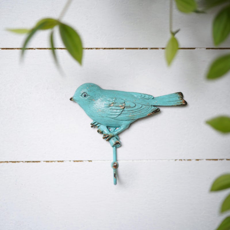 SOFFEE DESIGN Set of 4 Vintage Metal Birds Wall Coat Hooks, Heavy Duty Hangger Hooks, Farmhouse Wall Mounted Hanging Rack Hooks for Scarf, Bag, Towel, Key, Cap - Image 3