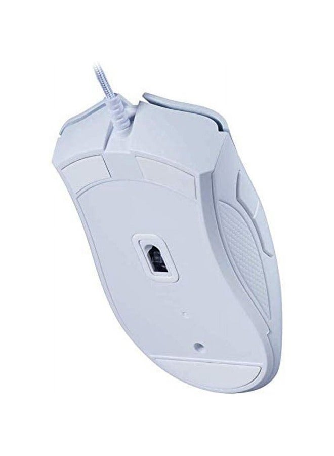 Corded Gaming Mouse, 5 Programmable ons, Mechanical Switch, Ergonomic Shape, Standard Foot Pad, 10 Million Clicks, White  - Image 3