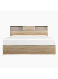 Home Box Oasis Cambridge Queen Bed With Sliding Door Storage Headboard 222.5x83x168.5 cm, Mattress Size - 160x200cm  - Image 2