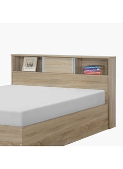 Home Box Oasis Cambridge Queen Bed With Sliding Door Storage Headboard 222.5x83x168.5 cm, Mattress Size - 160x200cm  - Image 3