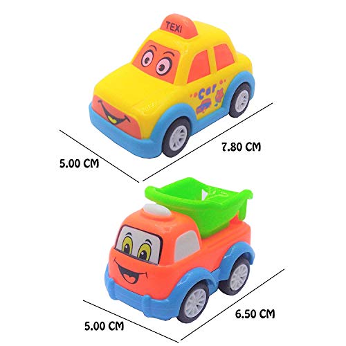PLUSPOINT Baby Toy Cars For 1 Year Old Pull Back Vehicles Set Cars Transport Vehicles City Service Toy Car Set For Toddlers Toys And Birthday Gift For 1 2 3 Years Old Boys Girls (7PC), Multicolor - Image 5