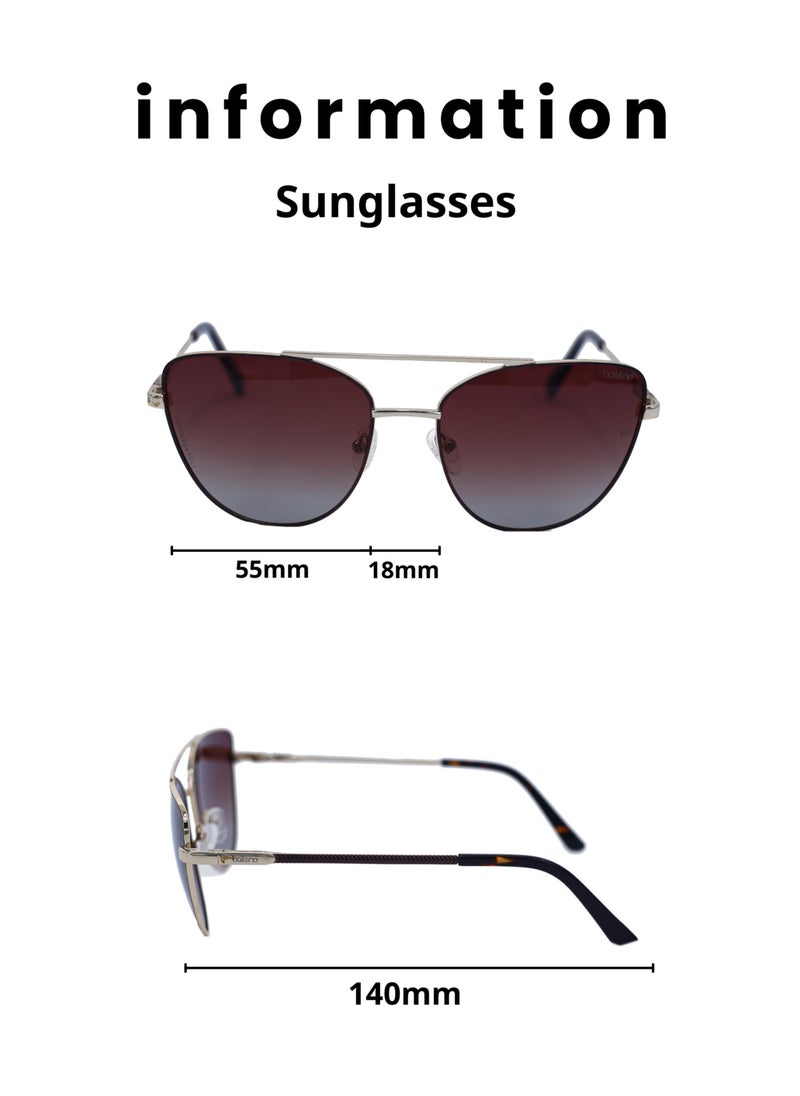 Baleno "Aviator Sunglasses with Polarized UV Protection Lenses – Lightweight, Durable Metal Frame for Men & Women, Perfect for Driving, Travel, and Outdoor Activities"  - Image 5