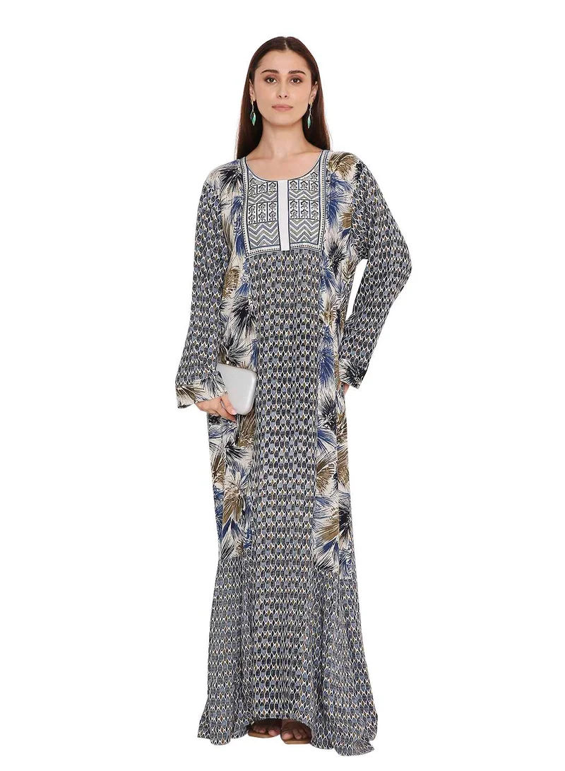 HANA & SARA long traditional arabic kaftan jalabia dress