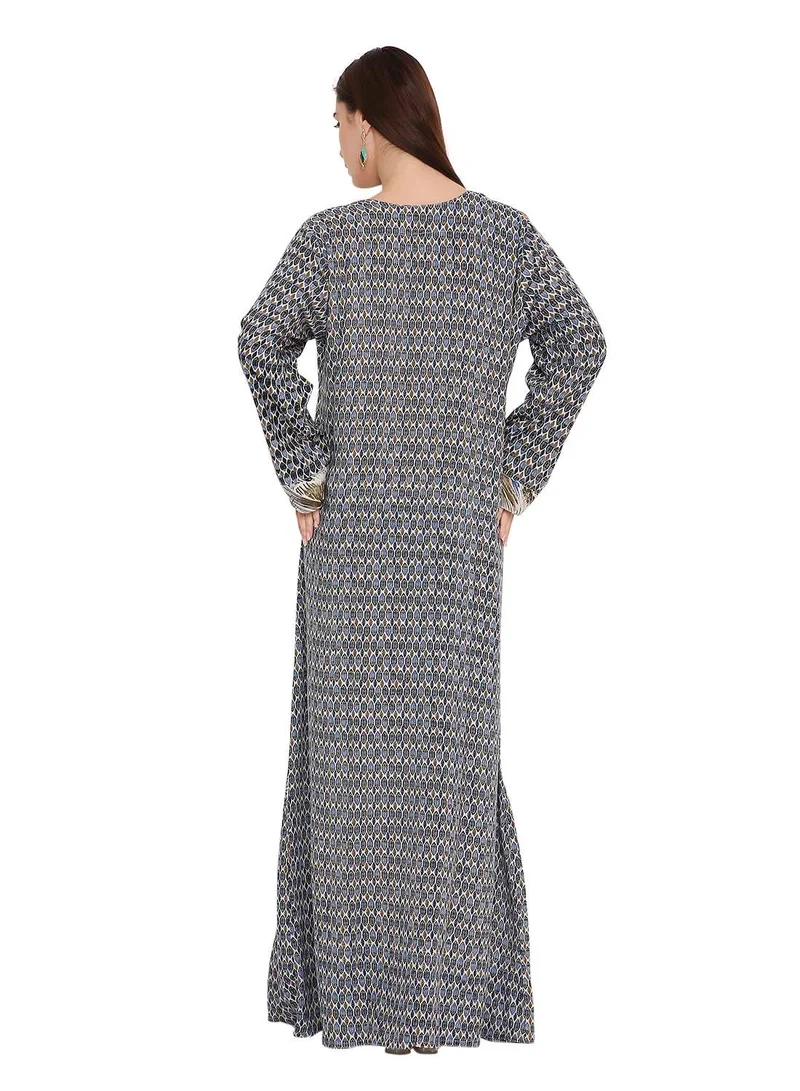 HANA & SARA long traditional arabic kaftan jalabia dress