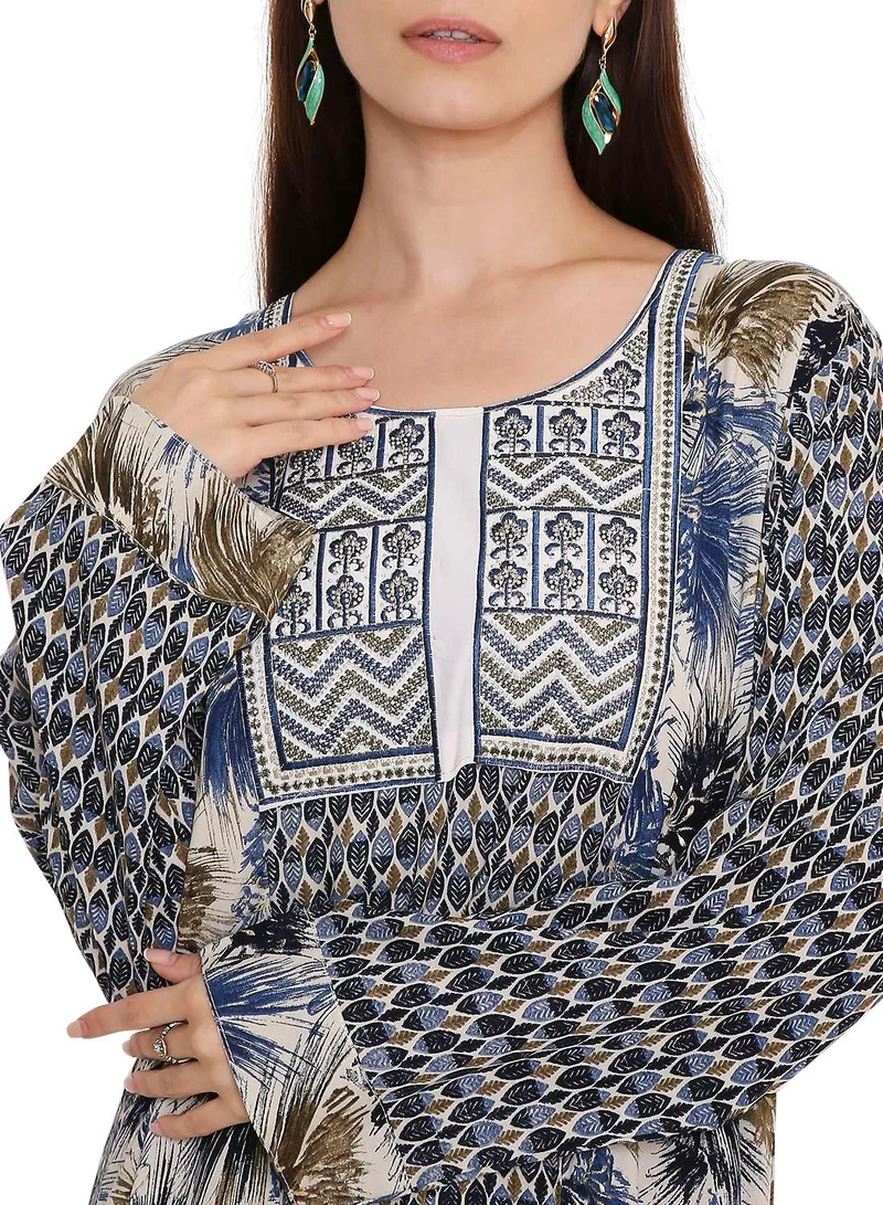 هانا آند سارا long traditional arabic kaftan jalabia dress