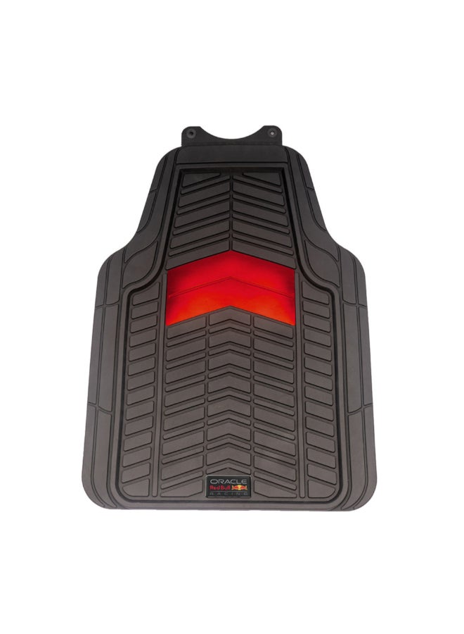 ريد بول أوراكل ريسينغ سجادة أرضيات السيارات شديدة التحمل 3 قطع بمقاس عالمي أسود وأحمر 80 × 4 × 50 سم RBCMHD005BR - Image 3