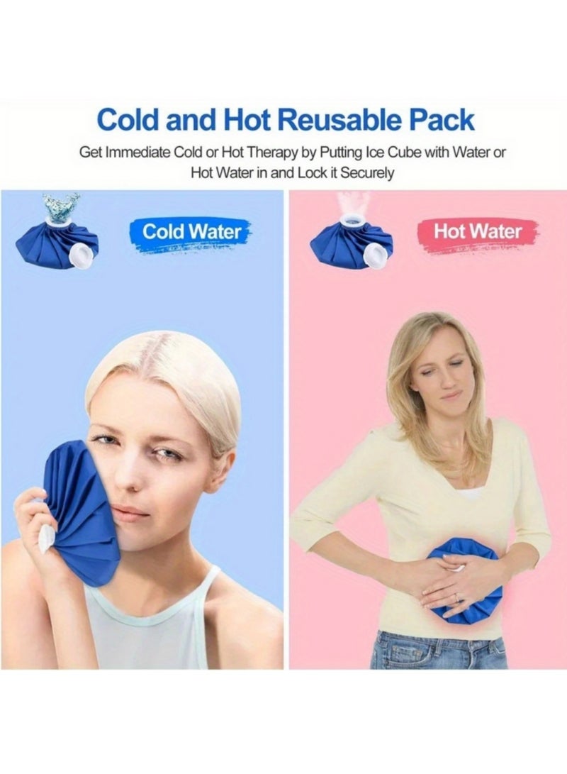 Mmmon Reusable Ice Cold Pack with Elastic Breathable Support Wrap, Ice Pack Ice Compress Bag Reusable Cold and Hot Compress to Reduce Fever and Cool Down  - Image 4