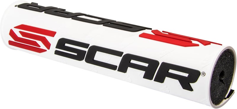 Round handlebar bar pad for crossbar Motocross ATV Motorcycle Dirtbike Enduro Supermoto - White