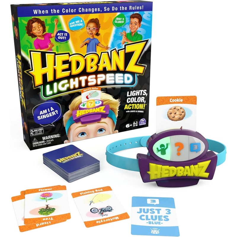 Spin Master Hedbanz Light Speed Game - 6066481 - Image 1