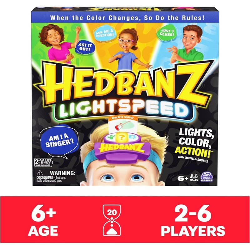 Spin Master Hedbanz Light Speed Game - 6066481 - Image 2