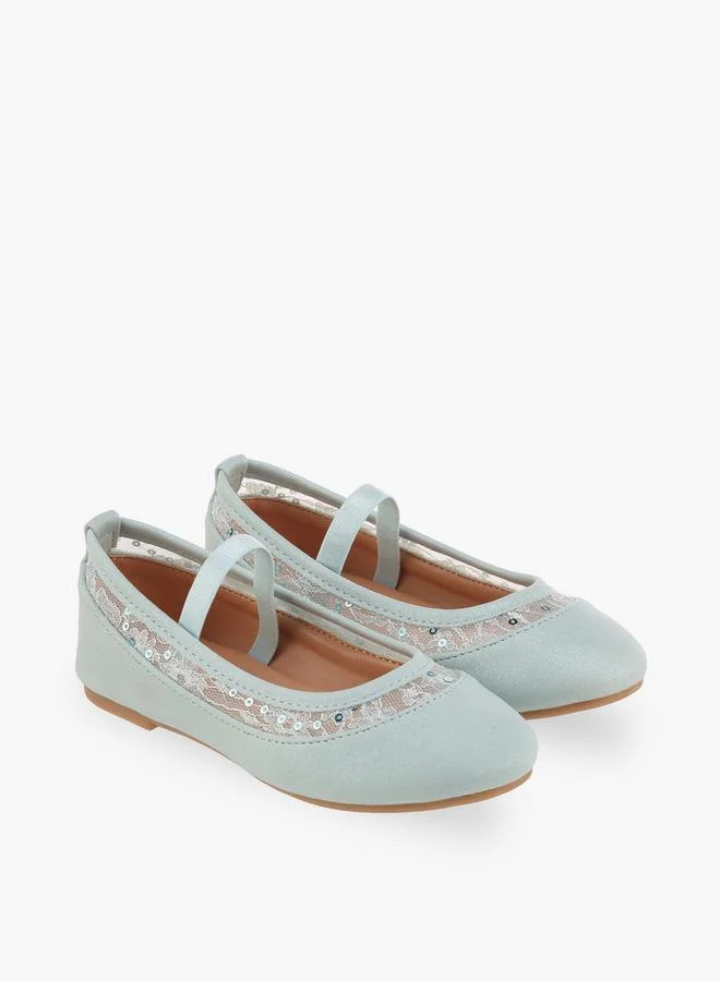 Flora Bella By Shoexpress Flora Bella Girls Lace Trim Ballerina Shoes