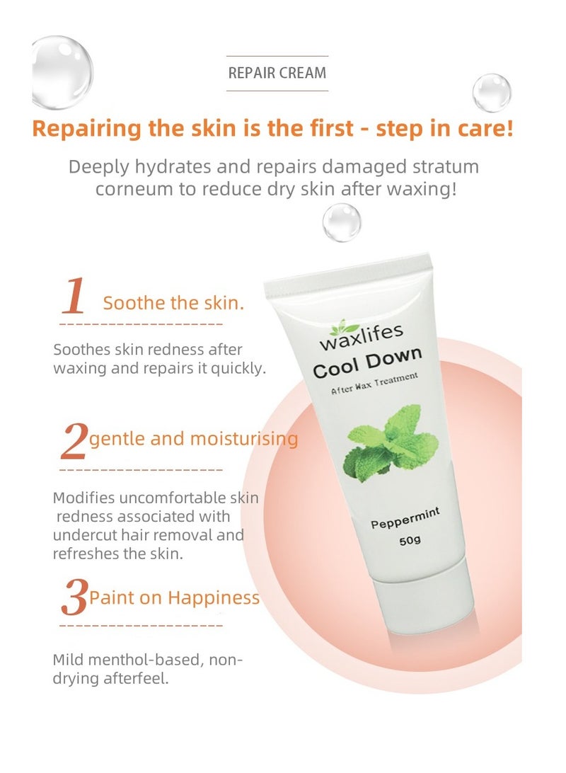 Joyeworld After Waxing Soothing Repair Cream Gentle Repair Cream for Sensitive Skin Redness Relief Moisturising & Nourishing Barrier Repair Treatment Cream，100g - Image 2