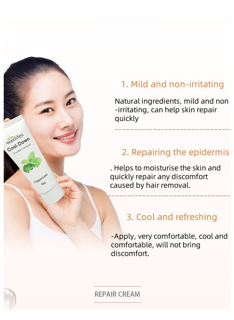 Joyeworld After Waxing Soothing Repair Cream Gentle Repair Cream for Sensitive Skin Redness Relief Moisturising & Nourishing Barrier Repair Treatment Cream，100g - Image 3