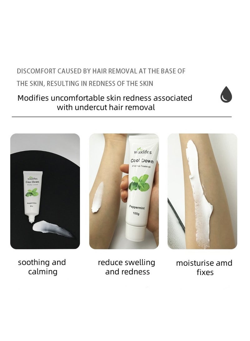 Joyeworld After Waxing Soothing Repair Cream Gentle Repair Cream for Sensitive Skin Redness Relief Moisturising & Nourishing Barrier Repair Treatment Cream，100g - Image 4