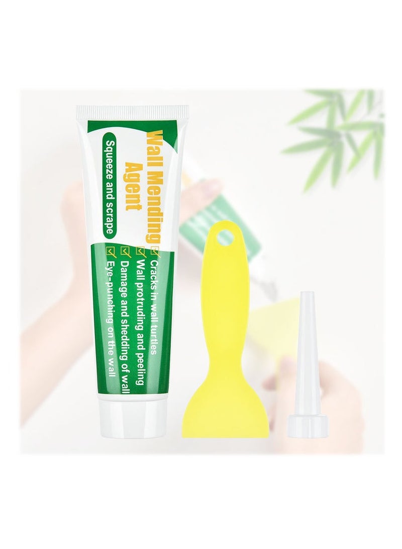 جوي وورلد معجون إصلاح الحائط، طقم إصلاح الحوائط الجافة، معجون إصلاح الحوائط الجافة، معجون إصلاح الحوائط مع مكشطة، طقم دعم ملء ثقب الحائط، حل سريع وسهل لملء ثقب الحائط ， 100 مللي - Image 1