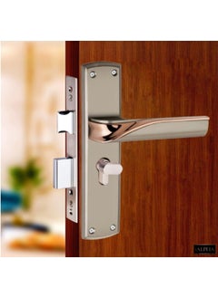 iALPHA Legend with 5 Years Warranty Premium Mortise Door Lock SetHighSecuring LockMain Door Lock Handle Set6Lever Lock Mechanism with Brass and Zinc and Cylinder with 3 Keys
