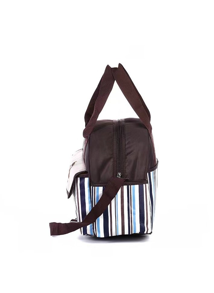 Excellent - Bear Mommy Bag Five-piece Set Multifunctional Large-capacity Single-shoulder Mommy Bag Crossbody Mother and Baby Bag - Image 1