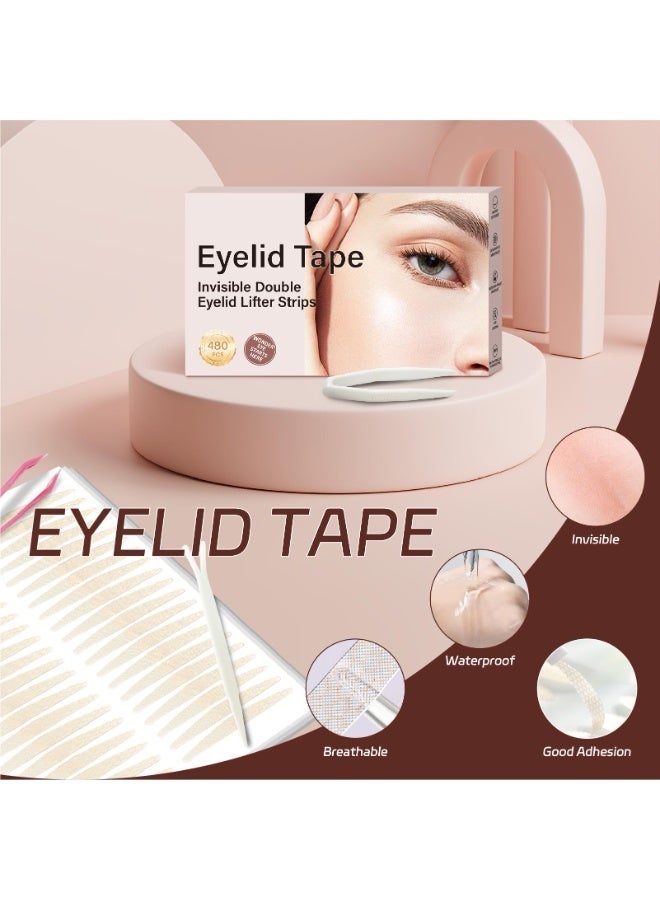 Jaysuing Eyelid Tape, Eyelid Lifter Strips, Eyelid Tape for Hooded Eyes Invisible, Instant Surgery-Free Eye Lift for Uneven or Single Eyelids, Say Goodbye to the Hood, Sagging Eyelids - 480Count - Image 4