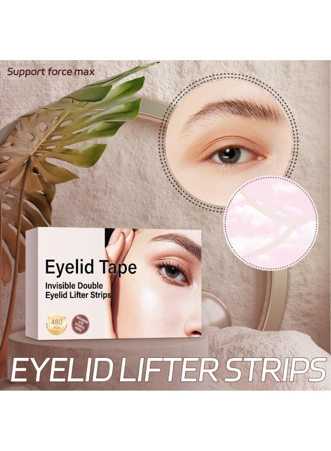 Jaysuing Eyelid Tape, Eyelid Lifter Strips, Eyelid Tape for Hooded Eyes Invisible, Instant Surgery-Free Eye Lift for Uneven or Single Eyelids, Say Goodbye to the Hood, Sagging Eyelids - 480Count - Image 2
